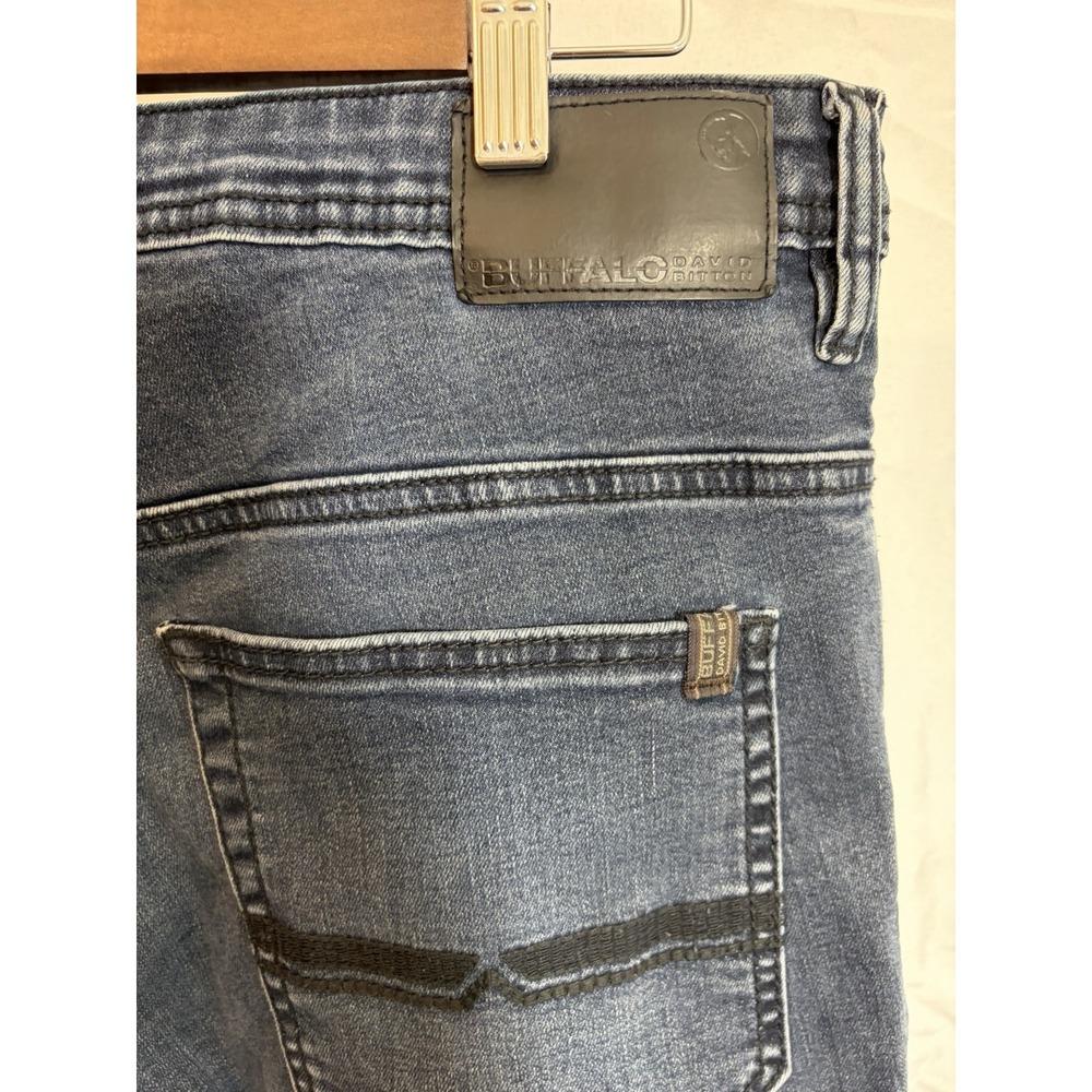 AXEL Buffalo David Button Jeans Men's Size 36x34 Slim Bootcut Medium Wash Denim - Picture 8 of 13